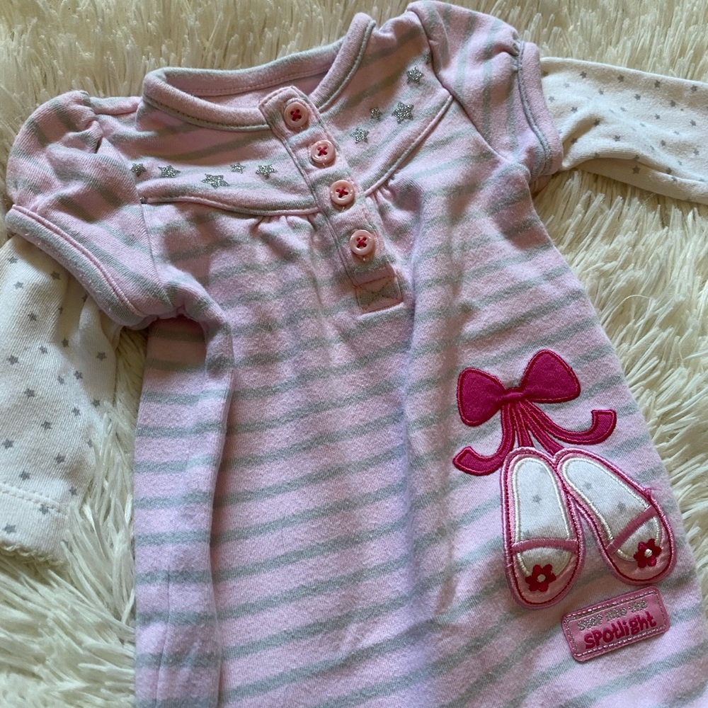 Ballerina newborn onesie